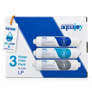 پک فیلتر سه مرحله‌ای دستگاه تصفیه آب آکواجوی مدل In-Line LP اینلاین (aquajoy)