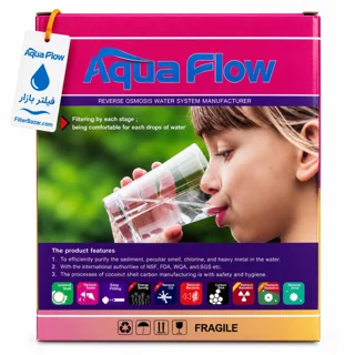 پک فیلتر سه مرحله‌ای دستگاه تصفیه آب آکوا فلو مدل Aqua Flow Antibacterial