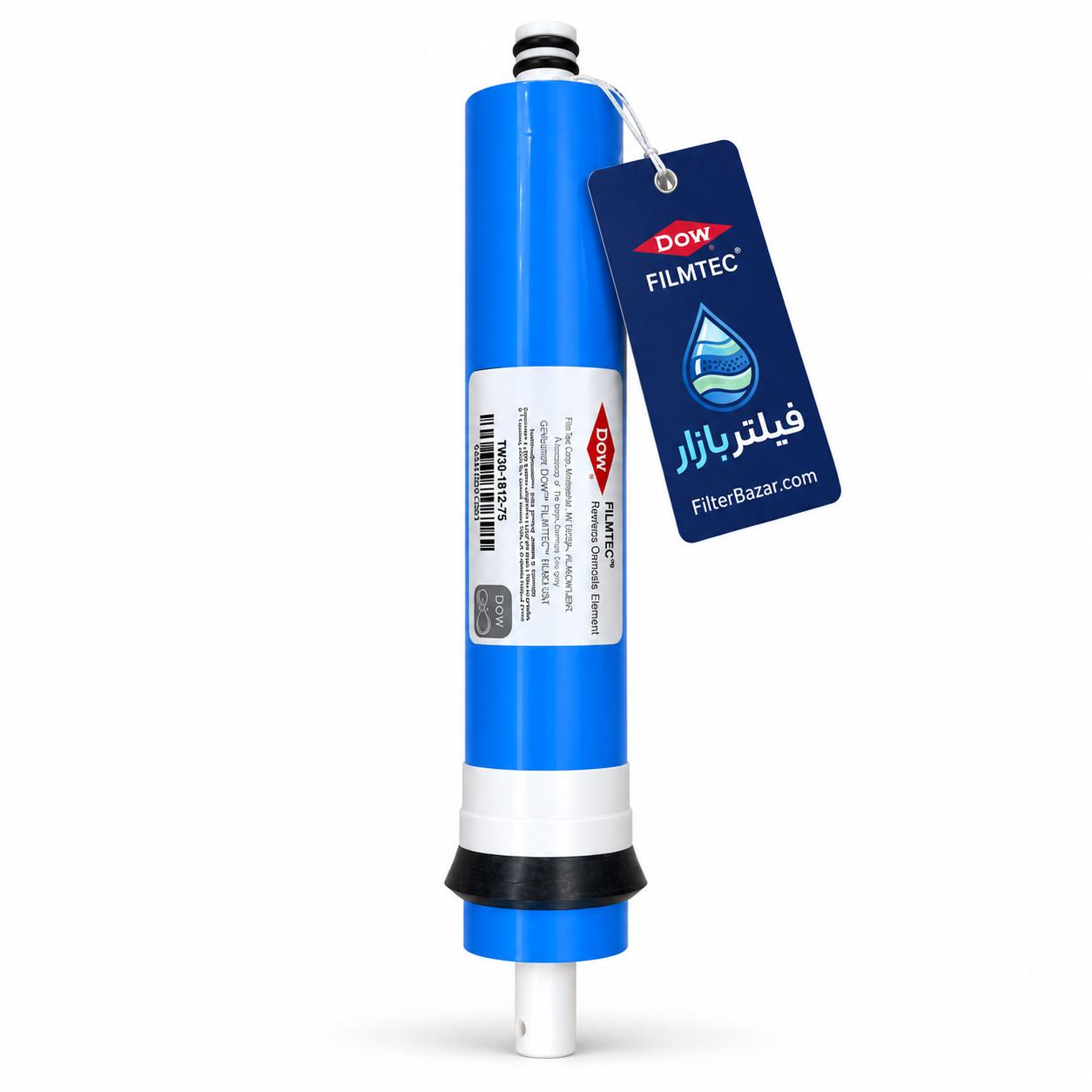 فیلتر ممبران تصفیه آب فیلمتک داو مدل DOW FILMTEC) TW30-1812-۷۵)